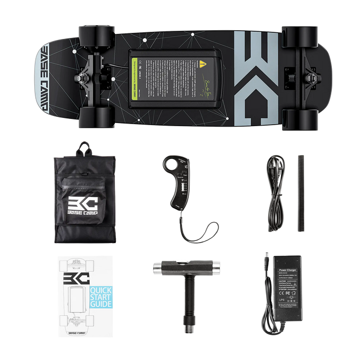 Base Camp Boards F11 Mini Electric Skateboard and Pennyboard