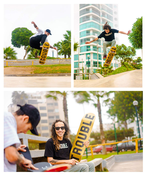 Trouble Trucks Skateboard Truck Hollow Light - 139mm Hanger 8.25” Axle - Black/Black - Set of 2 (T16)