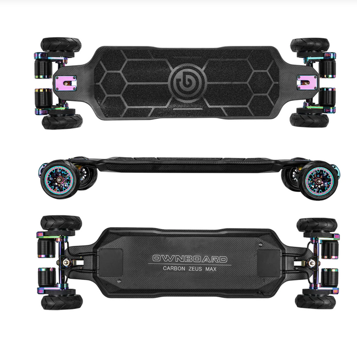 Ownboard Carbon ZEUS Max AWD Electric Skateboard and Longboard