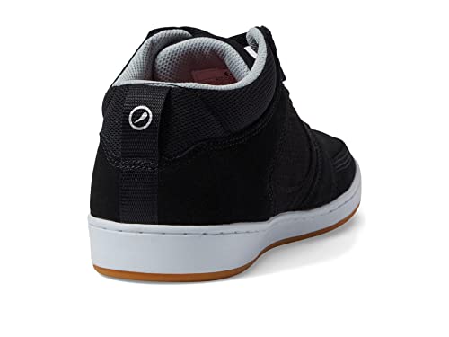 eS Accel Slim Mid Black/White/Silver Men's 9, Women's 10.5 Medium