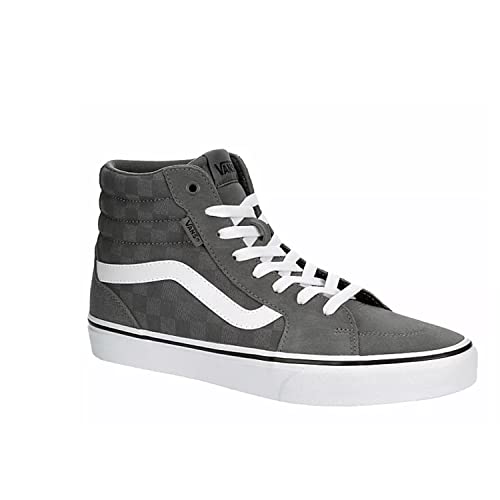 Vans Unisex Filmore Hightop Platform Sneaker - Tonal Checkerboard Grey/White 8.5