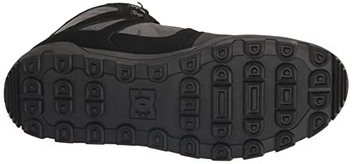 DC Men's Pure High-Top Water Resistant Boot Skate Shoe Snow, Black/Grey, 9