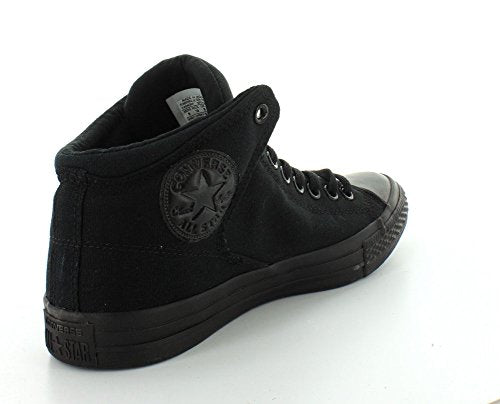 Converse Men's Street Canvas High Top Sneaker, Black/Black/Black, 13 M US