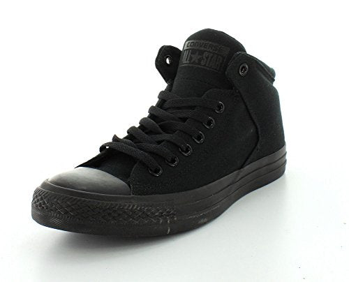 Converse Men's Street Canvas High Top Sneaker, Black/Black/Black, 13 M US