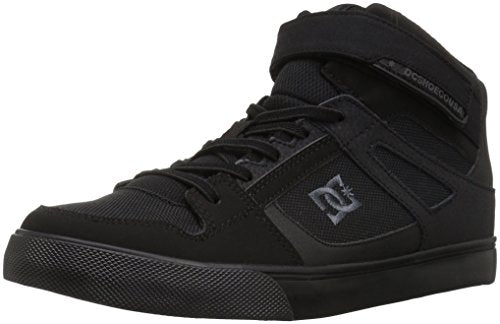 DC boys Pure High-top Ev Skate Shoe, Black/Black/Black, 5.5 Big Kid US