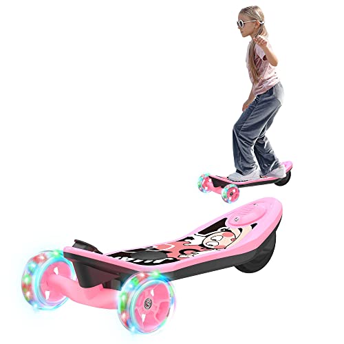 isinwheel Electric Skateboard for Kids Ages 6-14– The Popular Toy of The Year! One-of-a-Kind Design Scooter + Skateboards + Hours of Fun (Pink)