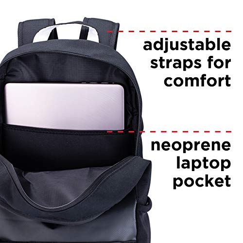 187 Killer Pads Standard Issue Backpack with Skateboard Straps, Black