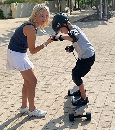 Backfire G2 Black Electric Longboard Skateboard with Protective Gear, Suitable for Adults & Teens Beginners, 5.2Ah/187Wh Battery, 11 to 12.5 Miles Range, 180 Days Warranty