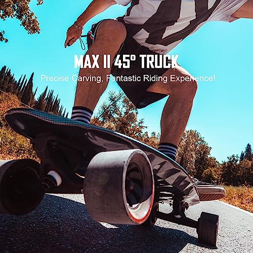 maxfind College Electric Skateboards with Remote Motorized Board Longboard for Teens 24 MPH Top Speed Portable 31 Inch MAX 2 PRO