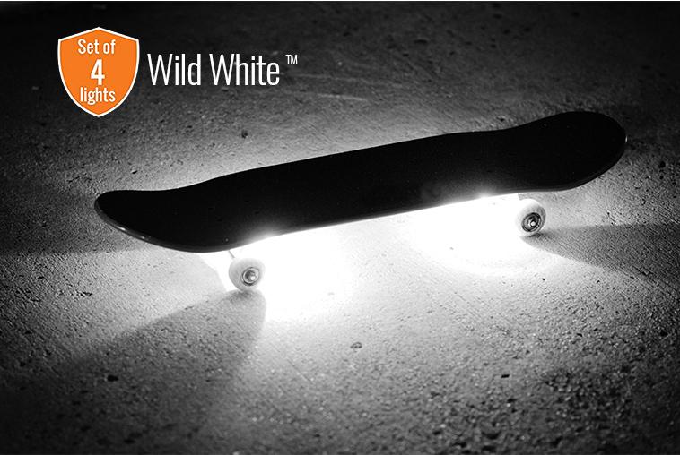 skateboard underglow white