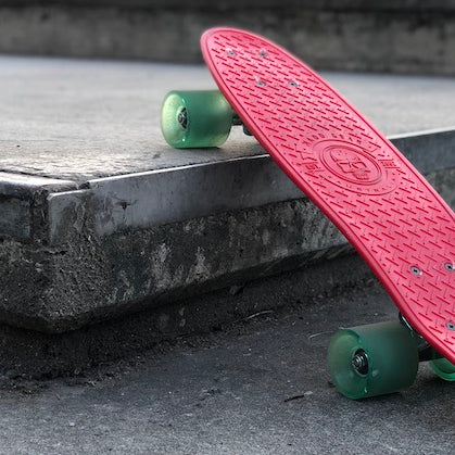 Pink and Red Penny Board