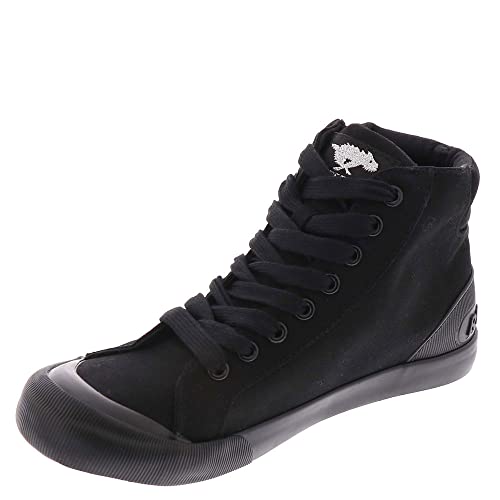 black high top skate shoes