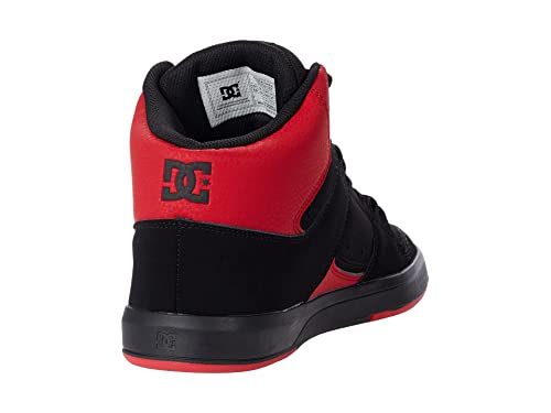 DC Cure Casual High-Top Skate Shoes Sneakers Black/Black/Red 10.5 D (M)