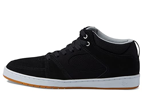 eS Accel Slim Mid Black/White/Silver Men's 9, Women's 10.5 eS Accel Slim Mid Black/White/Silver Men's 9, Women's 10.5