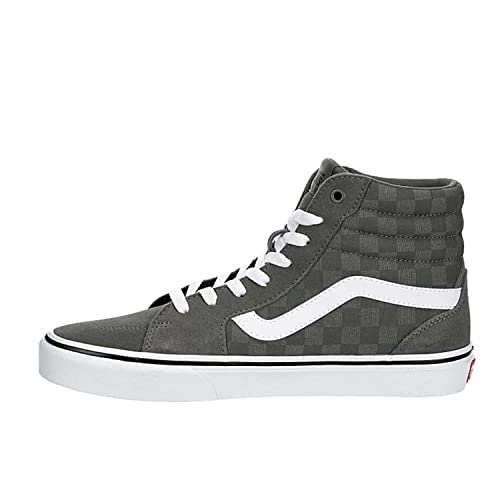 Vans Unisex Filmore Hightop Platform Sneaker - Tonal Checkerboard Grey/White 8.5