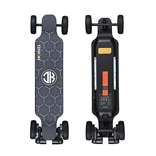 JKING Electric Skateboard Electric Longboard with Remote Control Skateboard,1800W Dual Brushless Motor,24 MPH Top Speed，18.6 Miles Range,4 Speed Adjustment，Max Load 330 Lbs,12 Months Warranty