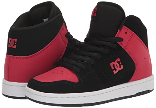 DC Men's Manteca 4 Hi-Top Skate Shoe, Black/RED, 12.5