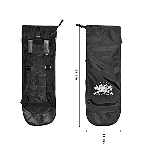 xxiaojun Skateboard Backpack Bag With Adjustable 2 Shoulder Straps，Fol