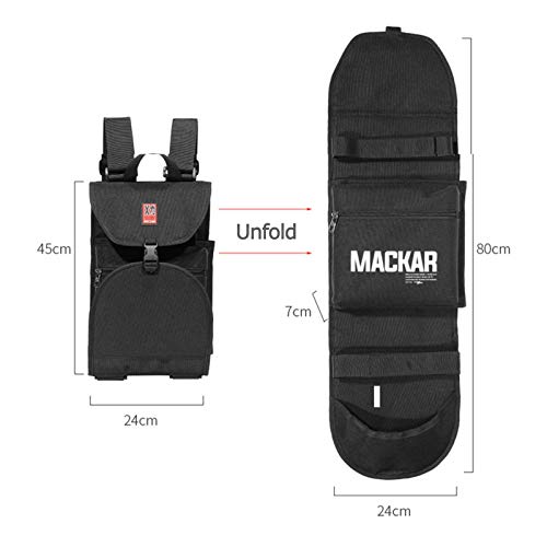 inktells Skateboard backpacks Bag with Two Adjustable Shoulder