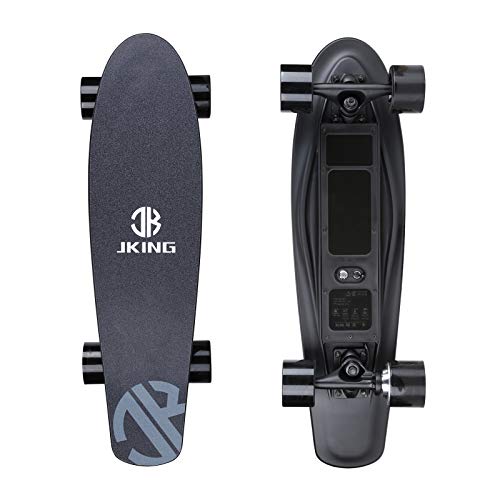 Electric Skateboard Electric Longboard with Remote Control Electric Skateboard,350W Hub-Motor,12.4 MPH Top Speed,5.2 Miles Range,3 Speeds Adjustment,12 Months Warranty