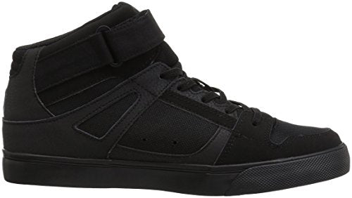 DC boys Pure High-top Ev Skate Shoe, Black/Black/Black, 5.5 Big Kid US