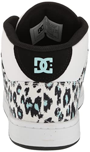 DC Women's Manteca 4 Mid High Top Casual Skate Shoe, Cheetah Print, 9