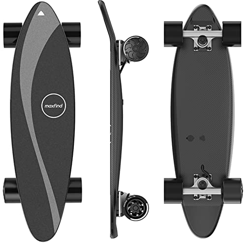 maxfind Entry-Level Electric Skateboards with Remote for Kids Teens Youth 15MPH Top Speed Lightweight 27 Inch MAX ONE