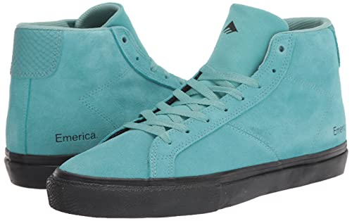 Emerica Men's Omen Hi High Top Skate Shoe, Blue, 8