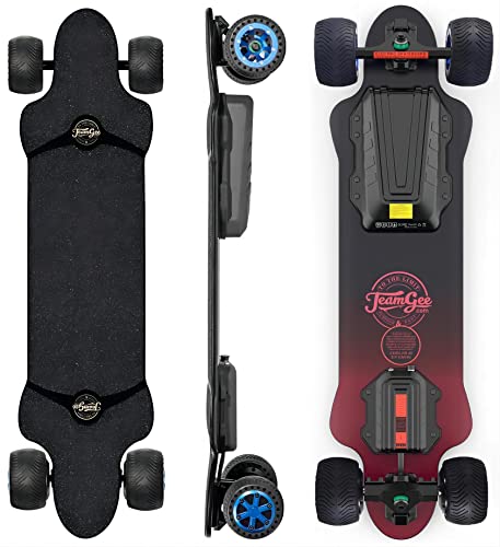 Teamgee H20T 39 Electric Skateboard with Rubber Wheels, 1200W