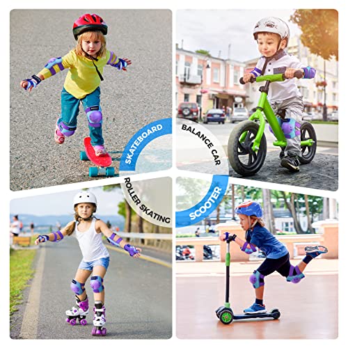 Kids/Youth Knee Pad Elbow Pads Guards Protective Gear Set for Roller Skates  Cycling Skateboard Inline Skating Scooter Riding Sports