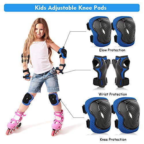 safety gear for skating ValueTalks Protective Gear Sets for Youth/Kids Adjustable Safety Knee — Board Blazers