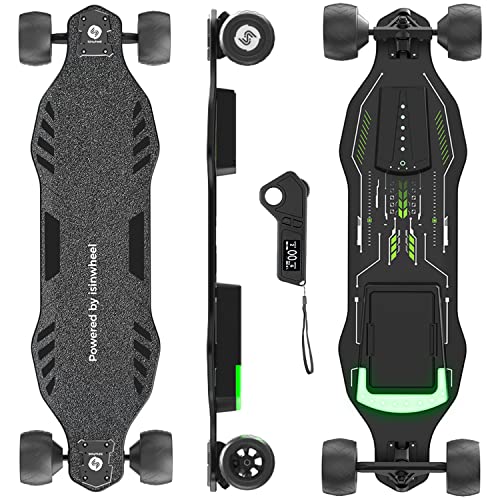 isinwheel V8 Electric Skateboard with Remote, 1200W Brushless Motor, 3 ...