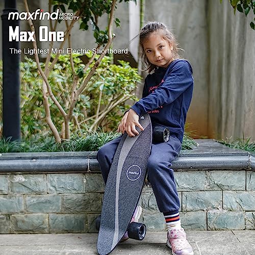 maxfind Entry-Level Electric Skateboards with Remote for Kids Teens Youth Motorized Board 15MPH Top Speed Lightweight 27 Inch MAX ONE