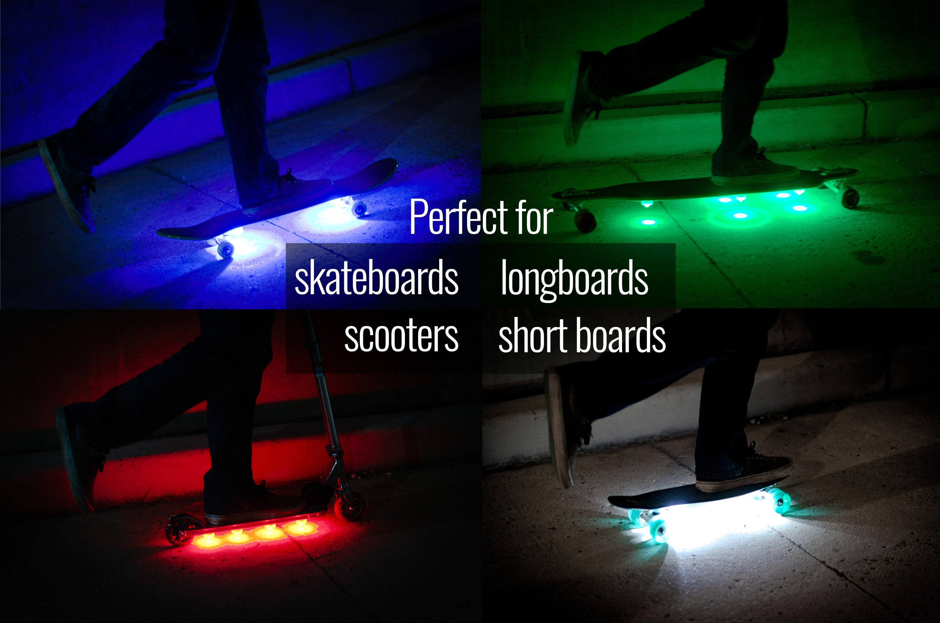 LED Skateboard Longboard Underglow Lights Board Blazers
